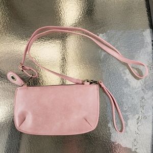 Small pink clutch